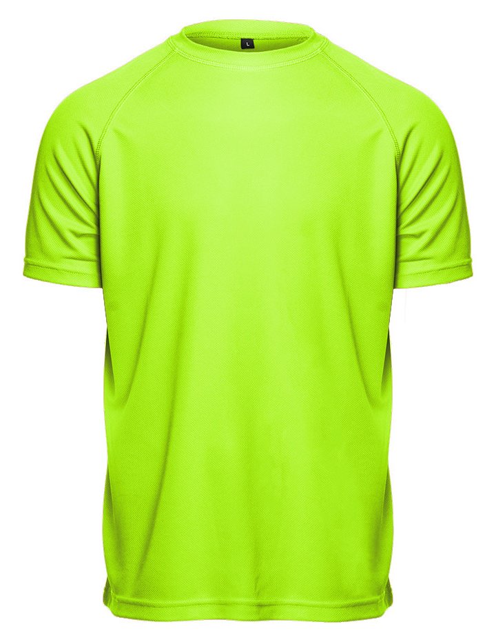 Tee-shirt respirant homme 140 g/m²  — coloris Fluorescent Green #Couleur_Fluorescent-Green