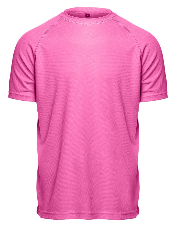 Tee-shirt respirant homme 140 g/m²  — coloris Fluorescent Pink #Couleur_Fluorescent-Pink