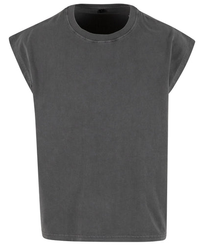 Tee-shirt sans manche vintage 240 g/m²  — coloris Magnet #Couleur_Magnet