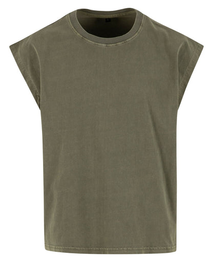 Tee-shirt sans manche vintage 240 g/m²  — coloris Warm Khaki #Couleur_Warm-Khaki