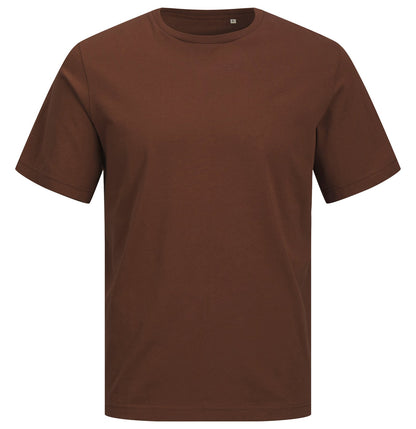 Tee-shirt unisexe en coton organique 180 g/m² — JACK&JONES - BLANKS CANVAS TEE — coloris Cappuccino Brown #Couleur_Cappuccino-Brown