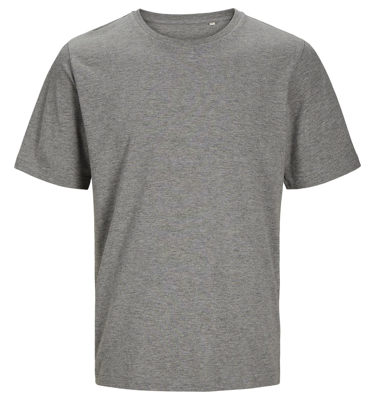 Tee-shirt unisexe en coton organique 180 g/m² — JACK&JONES - BLANKS CANVAS TEE — coloris Light Grey Melange #Couleur_Light-Grey-Melange