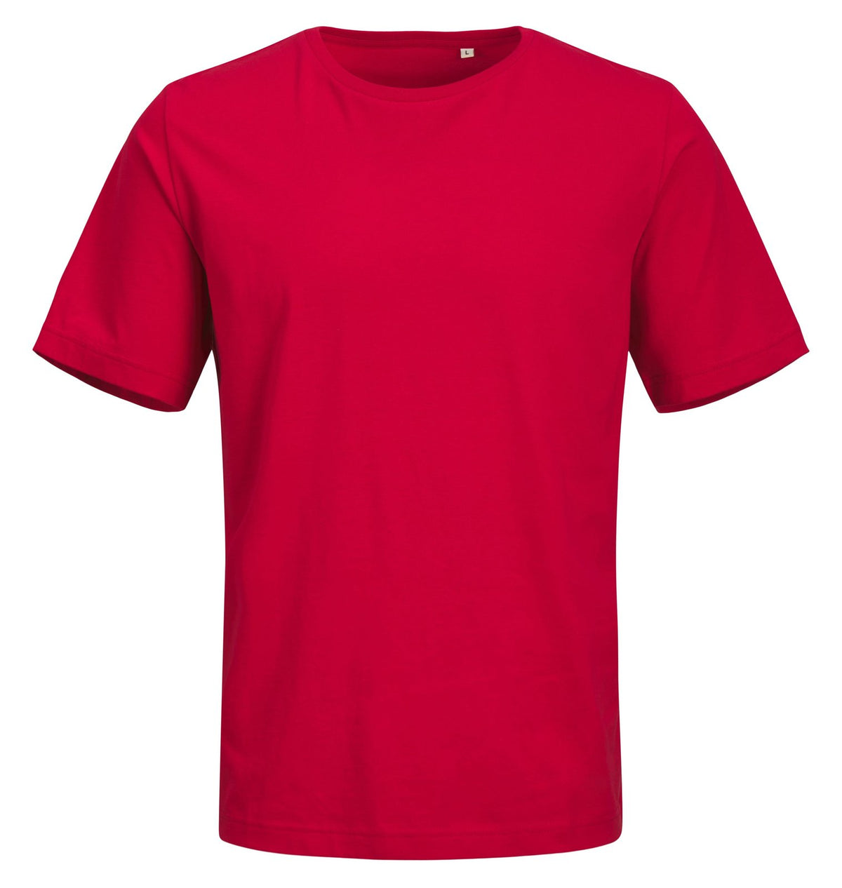 Tee-shirt unisexe en coton organique 180 g/m² — JACK&JONES - BLANKS CANVAS TEE — coloris Lipstick Red #Couleur_Lipstick-Red