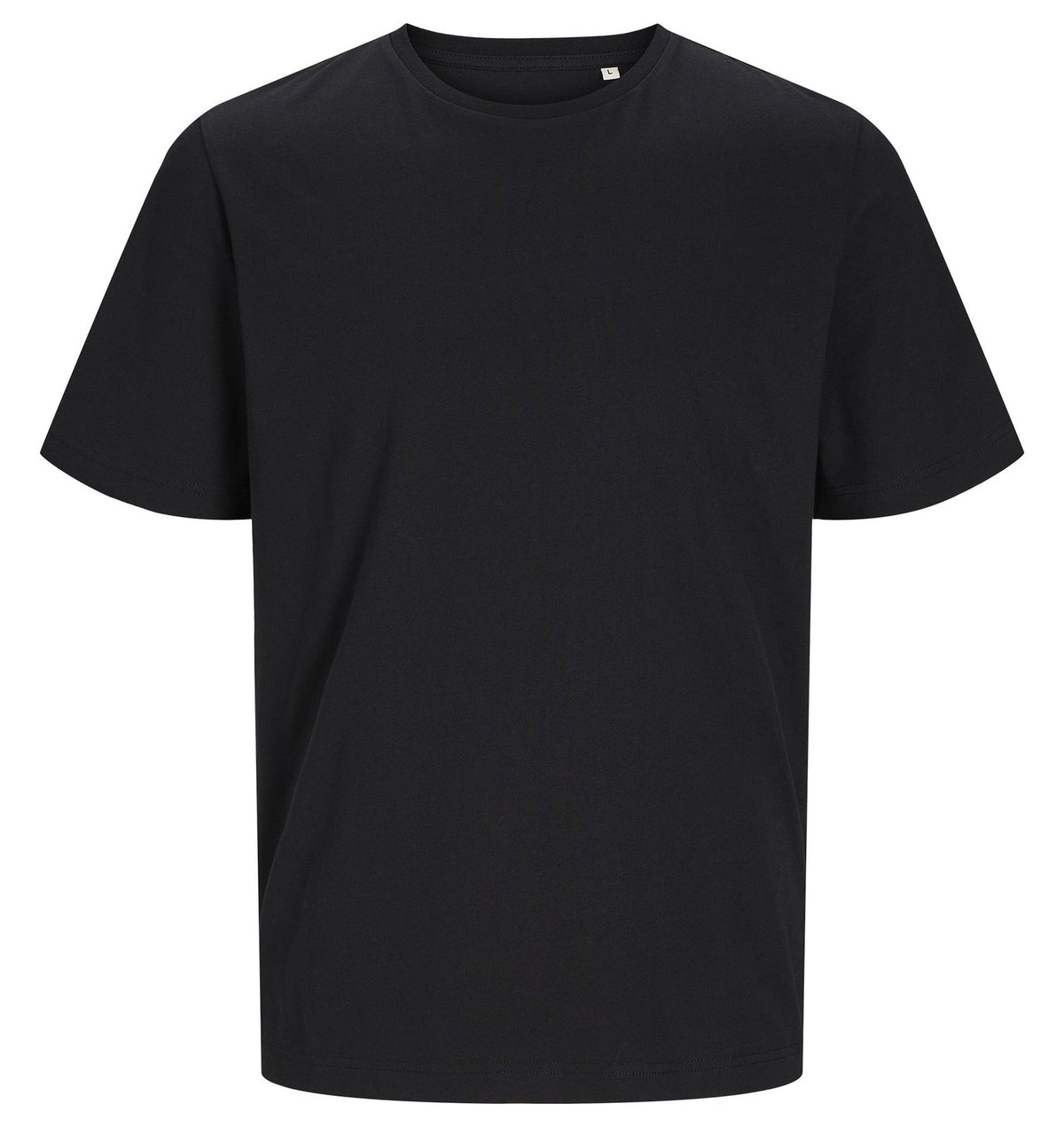 Tee-shirt unisexe en coton organique 180 g/m² — JACK&JONES - BLANKS CANVAS TEE — coloris Noir #Couleur_Noir