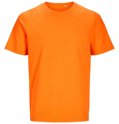 Tee-shirt unisexe en coton organique 180 g/m² — JACK&JONES - BLANKS CANVAS TEE — coloris Vibrant Orange #Couleur_Vibrant-Orange