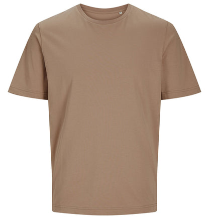 Tee-shirt unisexe en coton organique 180 g/m² — JACK&JONES - BLANKS CANVAS TEE — coloris Warm Taupe Sand #Couleur_Warm-Taupe-Sand