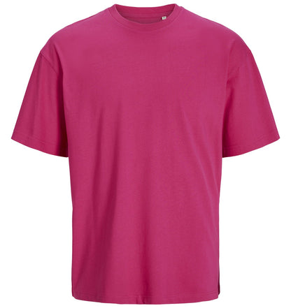 Tee-shirt unisexe oversize en coton organique 180 g/m²  — coloris Fuchsia Rose #Couleur_Fuchsia-Rose