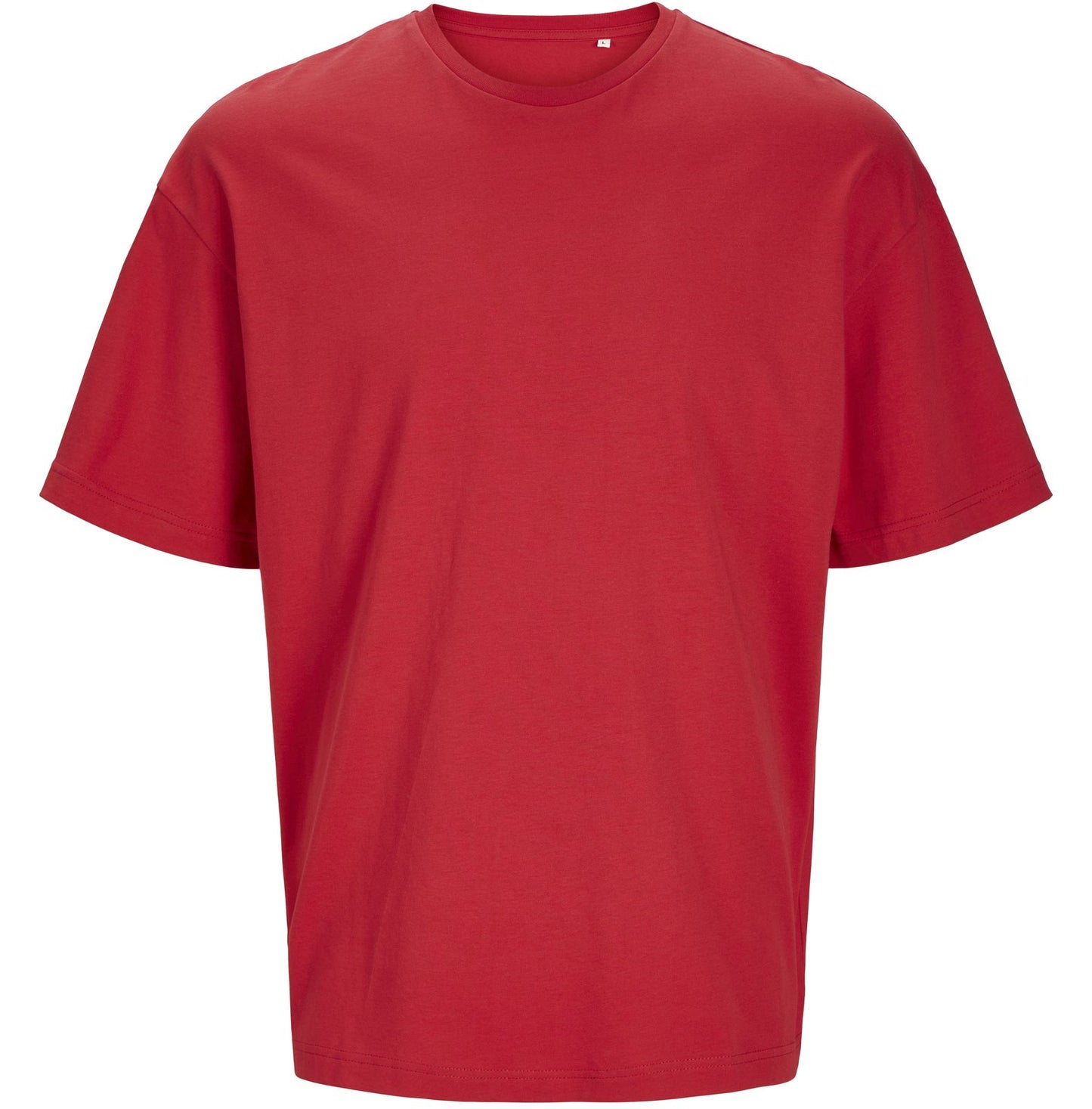 Tee-shirt unisexe oversize en coton organique 180 g/m²  — coloris Lipstick Red #Couleur_Lipstick-Red