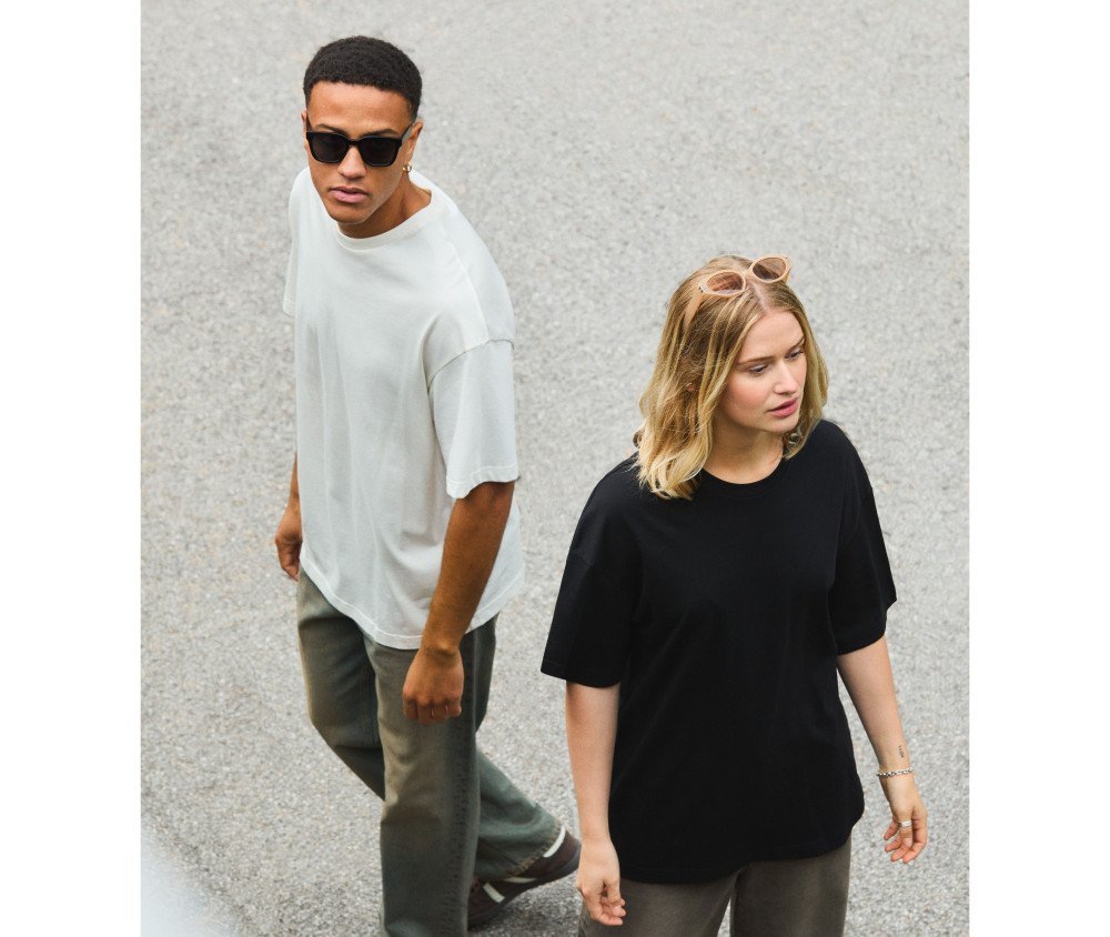 Tee-shirt unisexe oversize en coton organique 180 g/m² 