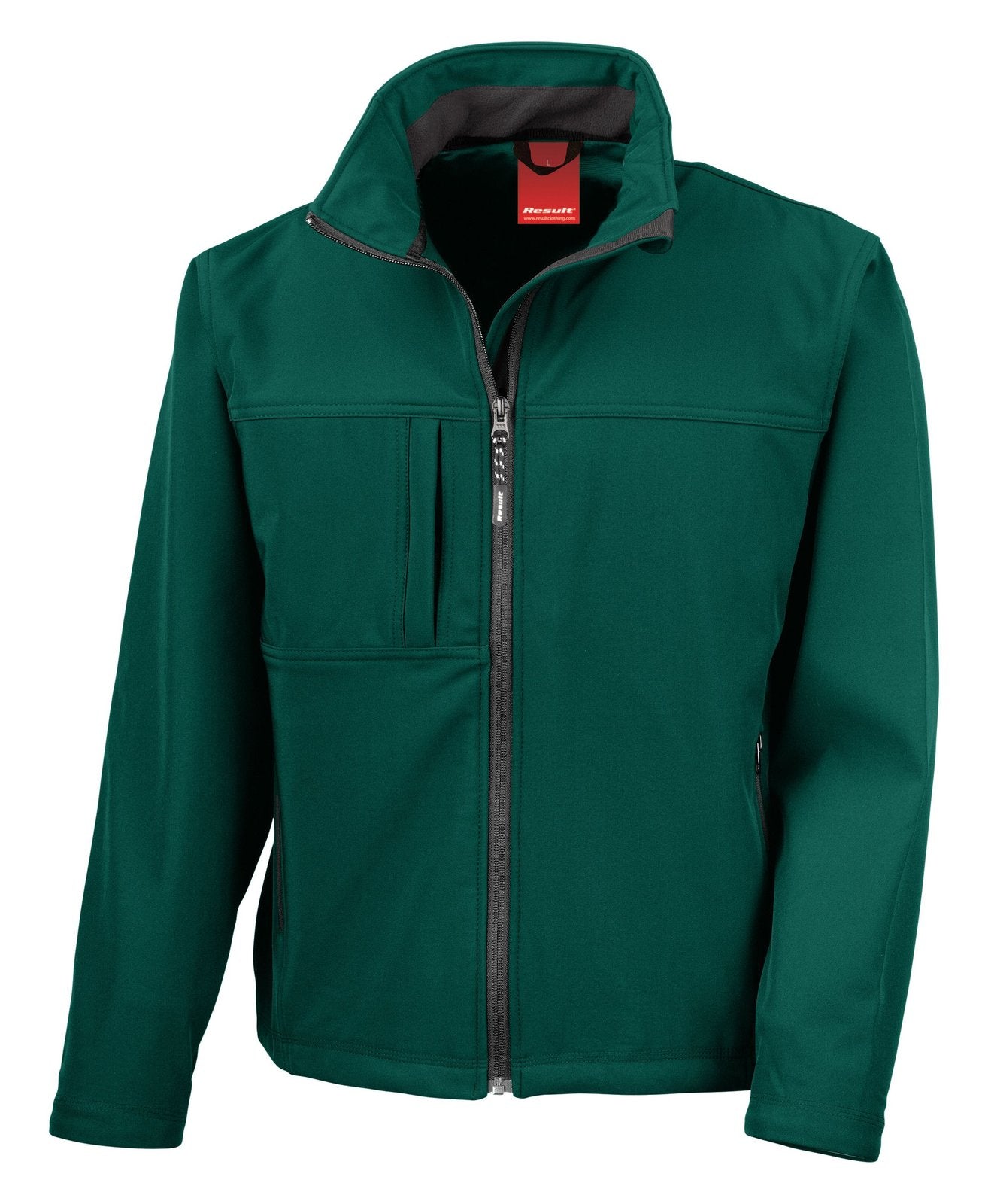 Veste classique Softshell 3 couches 320 g/m²  — coloris Bottle Green #Couleur_Bottle-Green