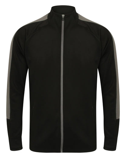 Veste de sport contrastée 250 g/m²  — coloris Black / Gunmetal Grey #Couleur_Black-/-Gunmetal-Grey