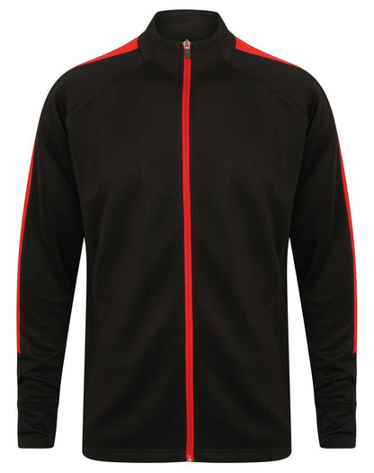 Veste de sport contrastée 250 g/m²  — coloris Black / Red #Couleur_Black-/-Red