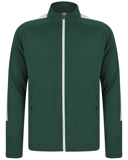 Veste de sport contrastée 250 g/m²  — coloris Bottle / White #Couleur_Bottle-/-White
