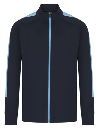 Veste de sport contrastée 250 g/m²  — coloris Navy / Sky #Couleur_Navy-/-Sky