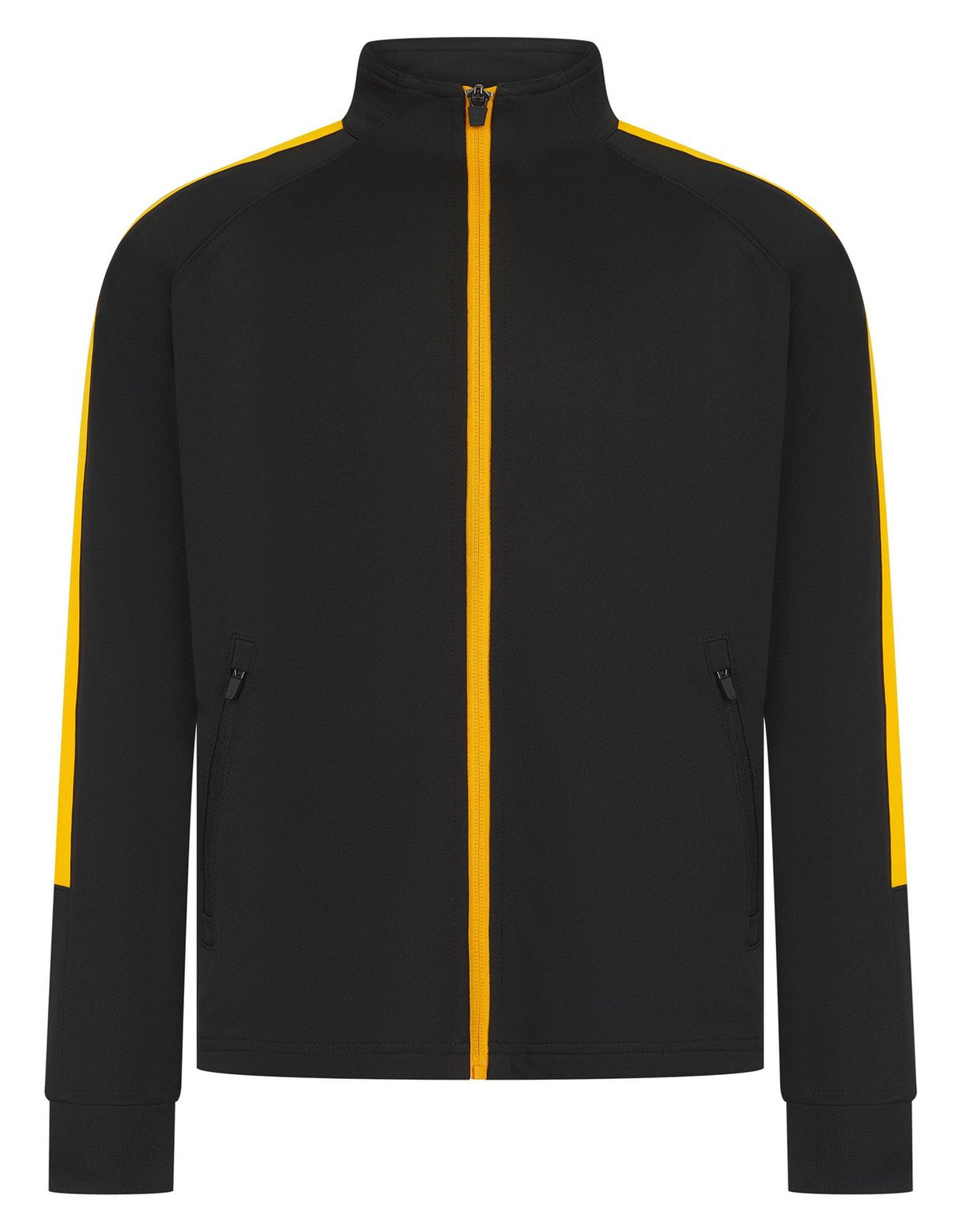 Veste de sport enfant contrasté 250 g/m² — coloris Black / Gold #Couleur_Black-/-Gold