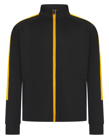 Veste de sport enfant contrasté 250 g/m² — coloris Black / Gold #Couleur_Black-/-Gold