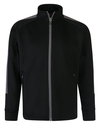 Veste de sport enfant contrasté 250 g/m² — coloris Black / Gunmetal Grey #Couleur_Black-/-Gunmetal-Grey
