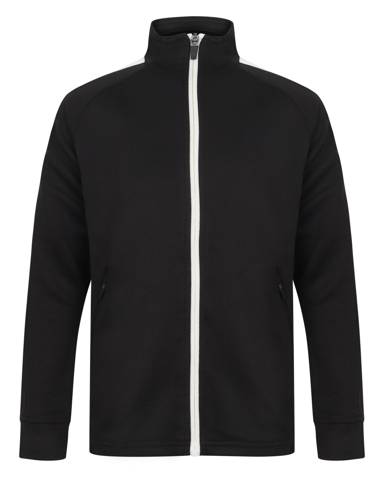 Veste de sport enfant contrasté 250 g/m² — coloris Black / White #Couleur_Black-/-White