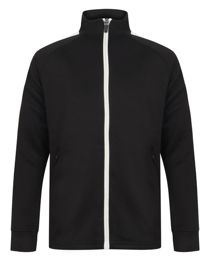 Veste de sport enfant contrasté 250 g/m² — coloris Black / White #Couleur_Black-/-White