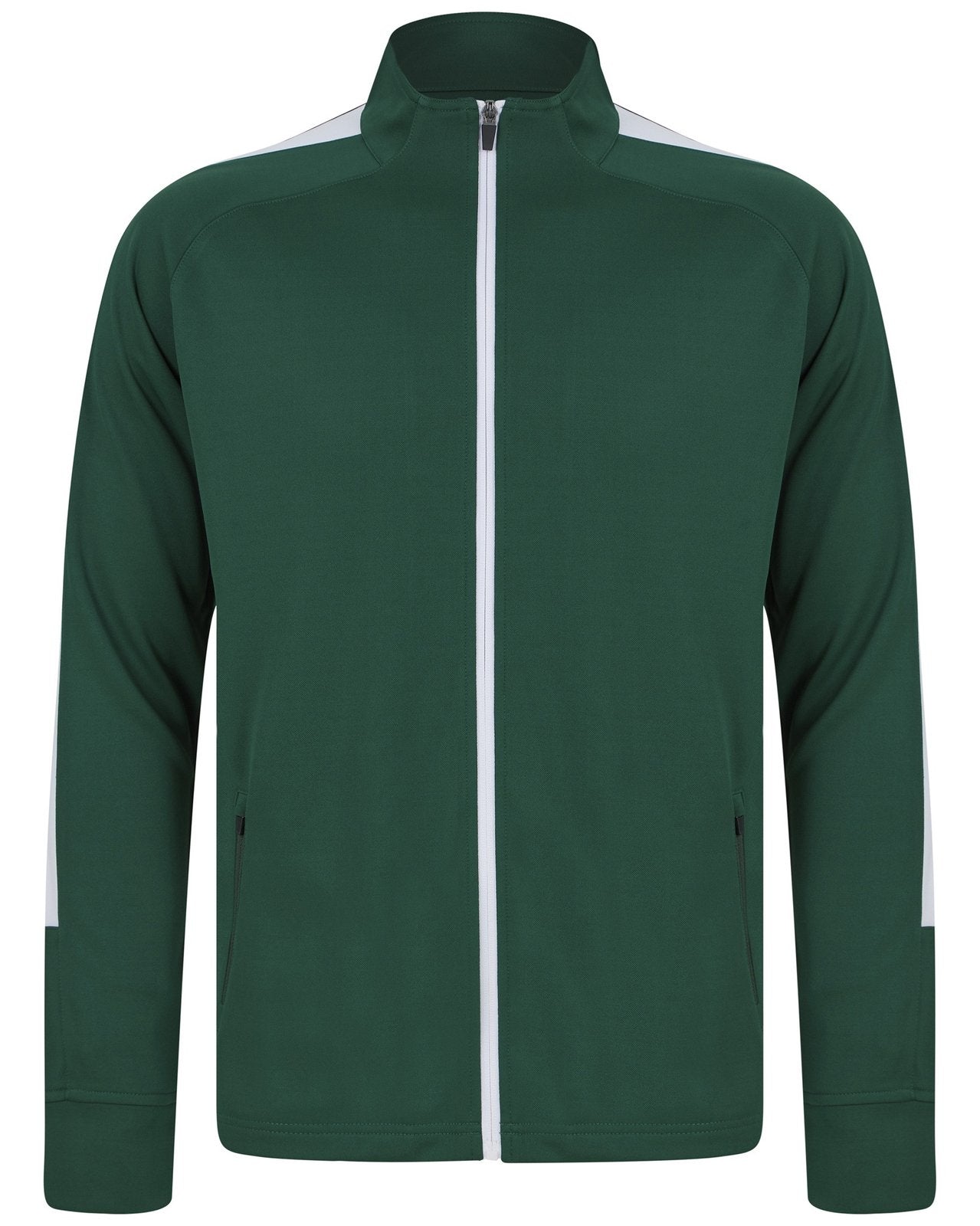 Veste de sport enfant contrasté 250 g/m² — coloris Bottle / White #Couleur_Bottle-/-White