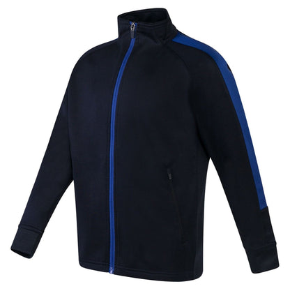 Veste de sport enfant contrasté 250 g/m² — coloris Navy / Royal #Couleur_Navy-/-Royal