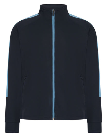 Veste de sport enfant contrasté 250 g/m² — coloris Navy / Sky #Couleur_Navy-/-Sky