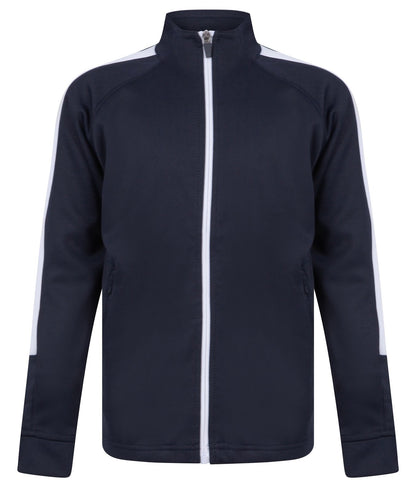 Veste de sport enfant contrasté 250 g/m² — coloris Navy / White #Couleur_Navy-/-White