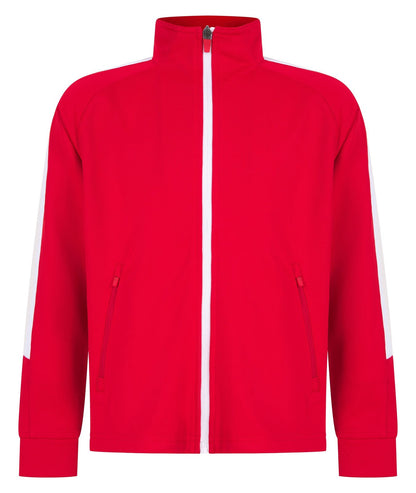 Veste de sport enfant contrasté 250 g/m² — coloris Red / White #Couleur_Red-/-White