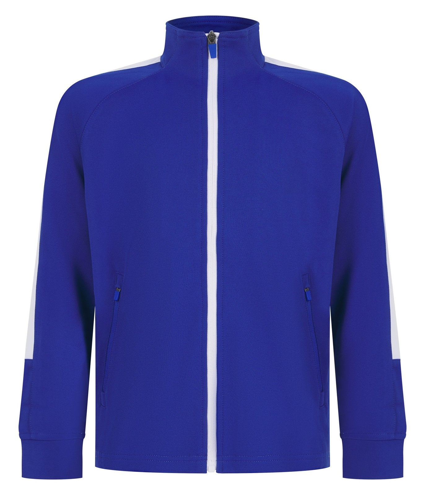 Veste de sport enfant contrasté 250 g/m² — coloris Royal / White #Couleur_Royal-/-White