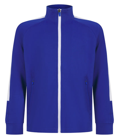 Veste de sport enfant contrasté 250 g/m² — coloris Royal / White #Couleur_Royal-/-White