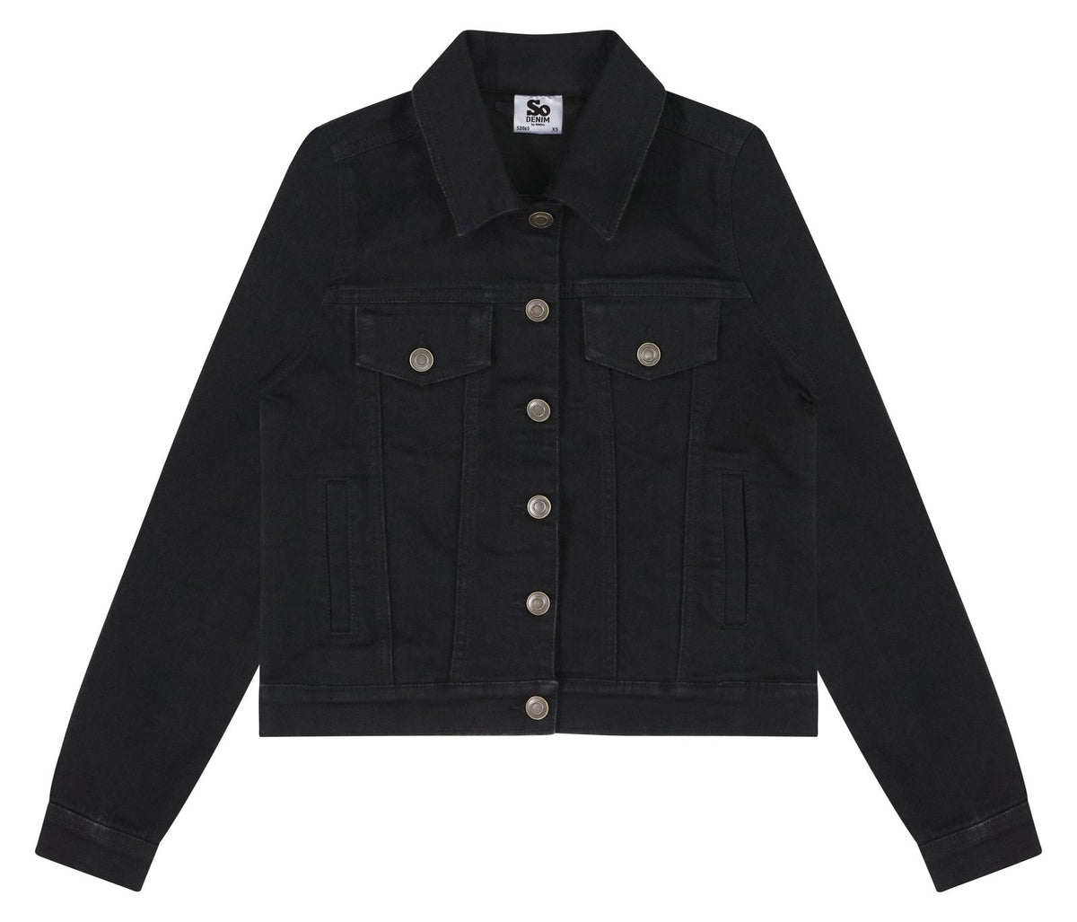 Veste en jean femme 360 g/m²  — coloris Black #Couleur_Black