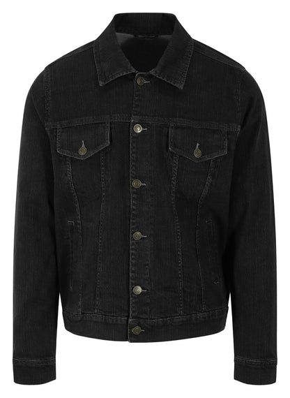 Veste en jean homme 360 g/m² — SO DENIM NOAH DENIM JACKET — coloris Black #Couleur_Black
