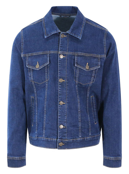 Veste en jean homme 360 g/m² — SO DENIM NOAH DENIM JACKET — coloris Dark Blue Wash #Couleur_Dark-Blue-Wash