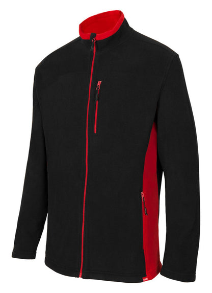 Veste polaire bicolore — coloris Black / Red #Couleur_Black-/-Red