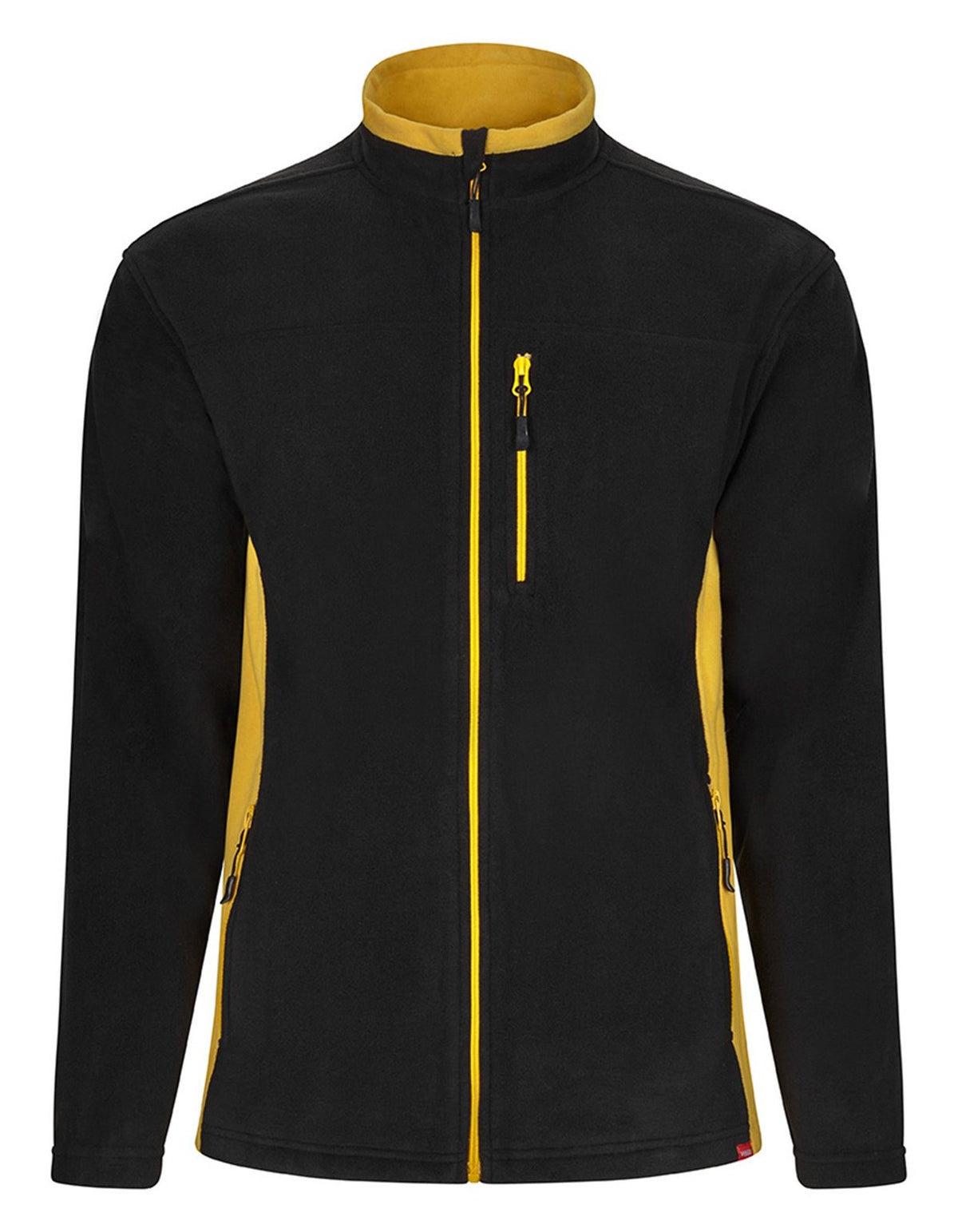 Veste polaire bicolore — coloris Black / Yellow #Couleur_Black-/-Yellow