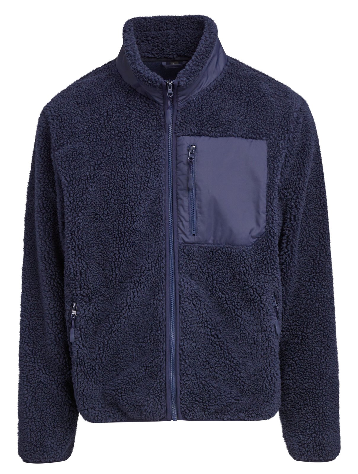 Veste polaire coupe-vent 400 g/m²  — coloris Navy #Couleur_Navy