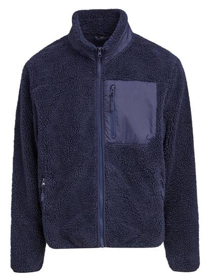 Veste polaire coupe-vent 400 g/m²  — coloris Navy #Couleur_Navy