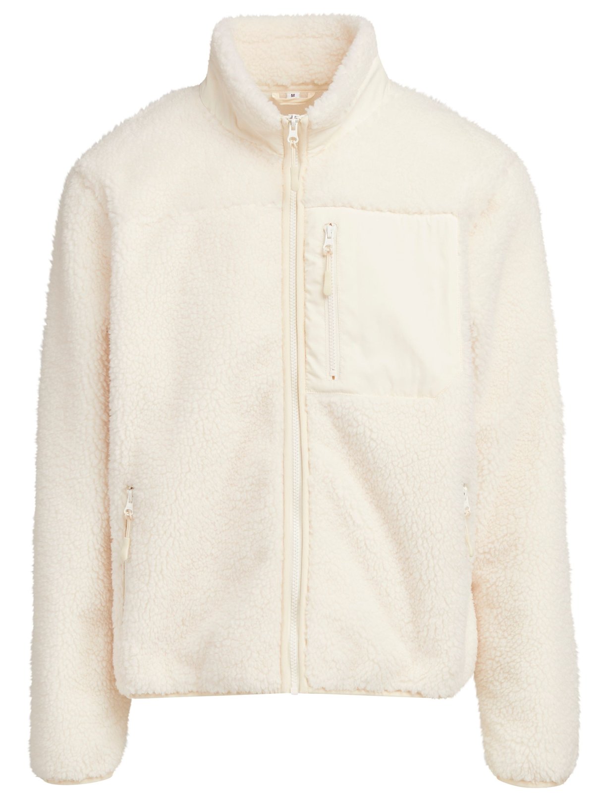 Veste polaire coupe-vent 400 g/m²  — coloris White Sand #Couleur_White-Sand