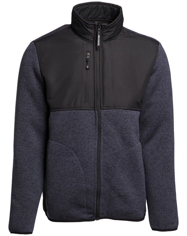 Veste polaire épaisse  — coloris Heather Navy #Couleur_Heather-Navy