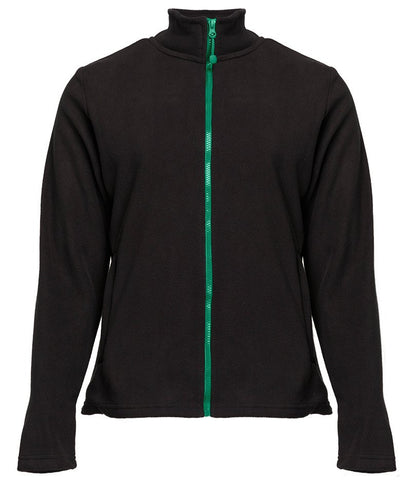 Veste polaire femme zippée 300 g/m²  — coloris Black / Kelly Green #Couleur_Black-/-Kelly-Green