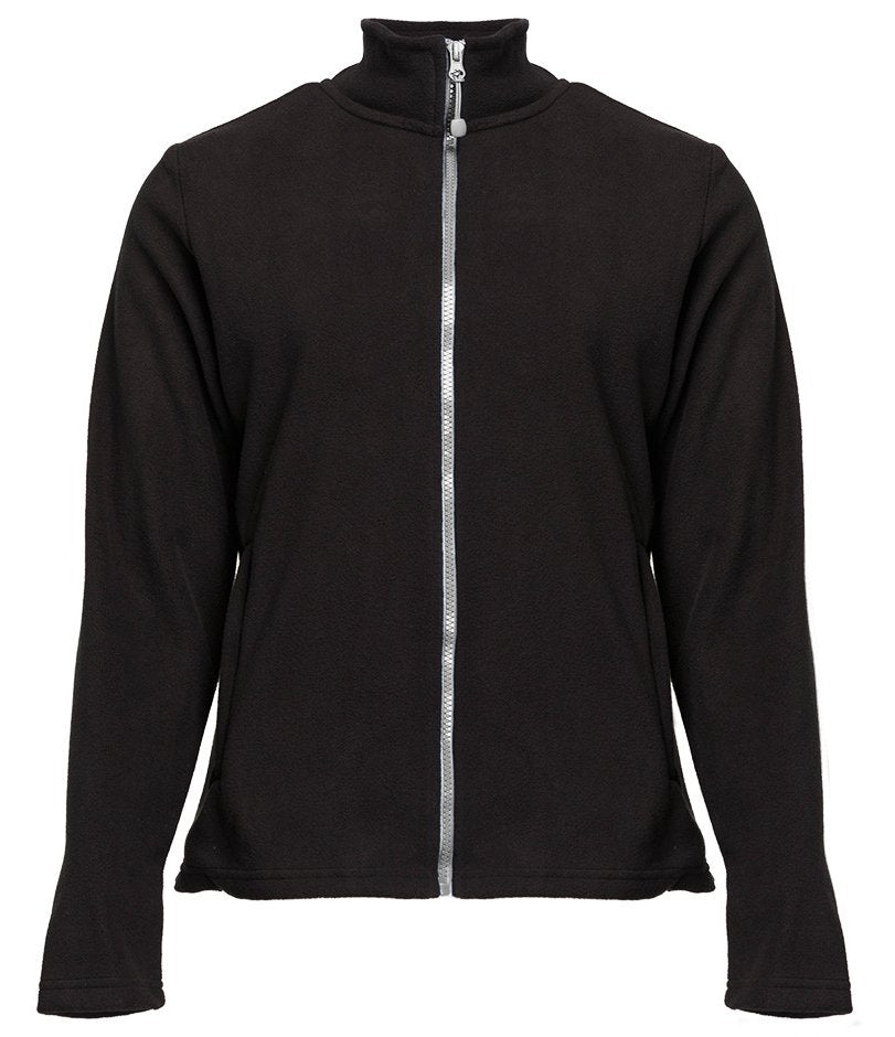 Veste polaire femme zippée 300 g/m²  — coloris Black / Silver #Couleur_Black-/-Silver
