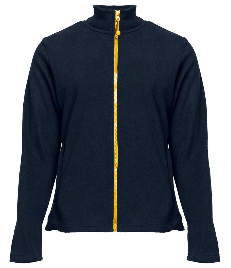 Veste polaire femme zippée 300 g/m²  — coloris Navy / Gold #Couleur_Navy-/-Gold