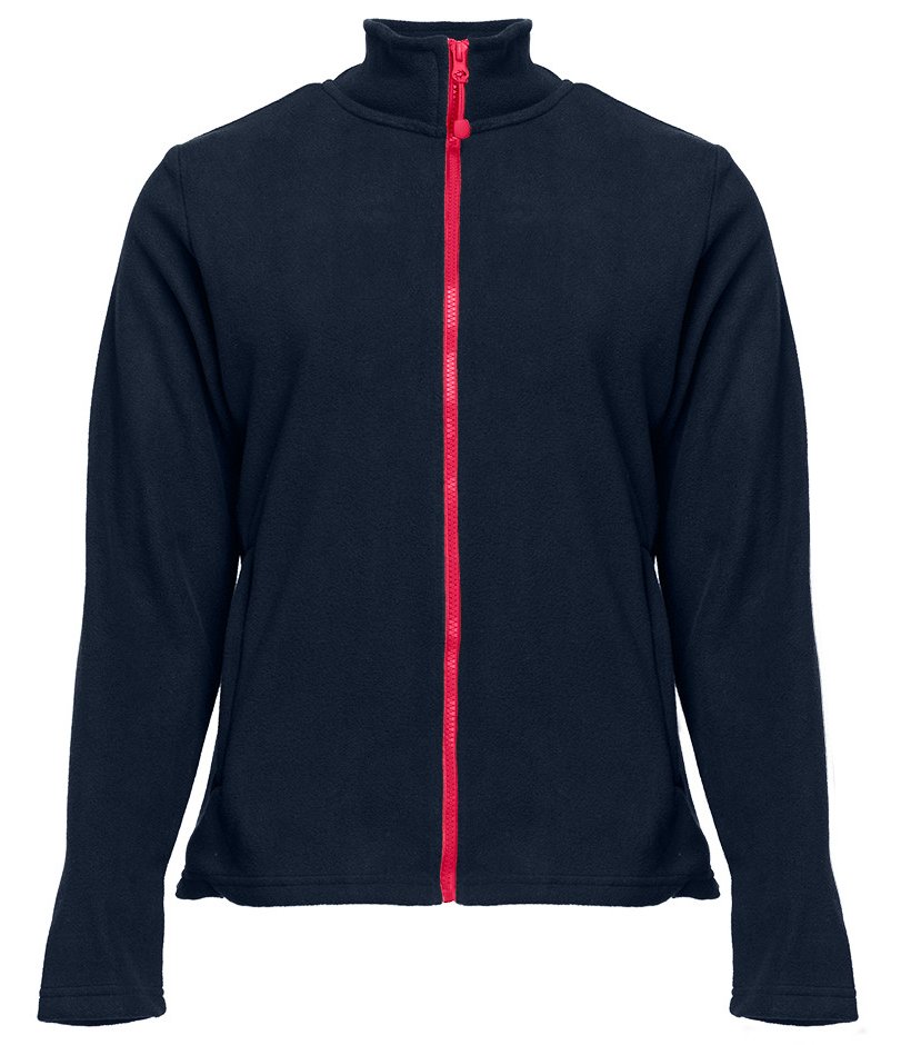 Veste polaire femme zippée 300 g/m²  — coloris Navy / Red #Couleur_Navy-/-Red