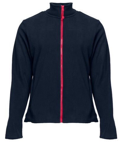 Veste polaire femme zippée 300 g/m²  — coloris Navy / Red #Couleur_Navy-/-Red