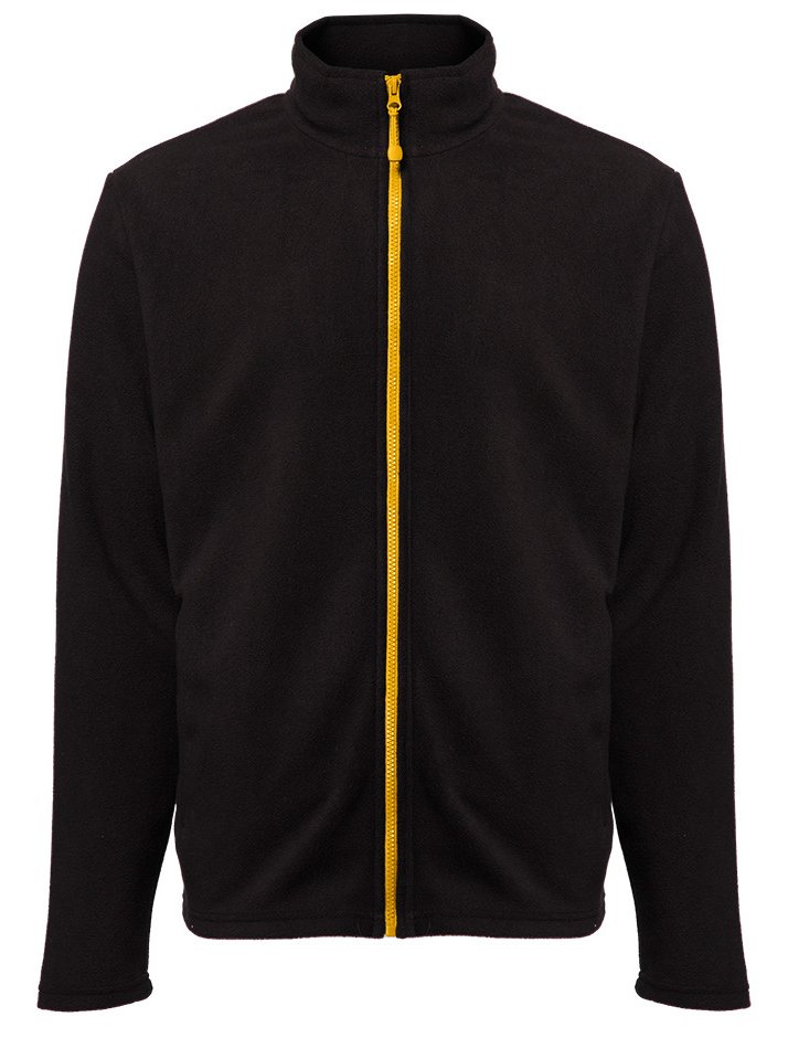 Veste polaire homme zippée 300 g/m²  — coloris Black / Gold #Couleur_Black-/-Gold