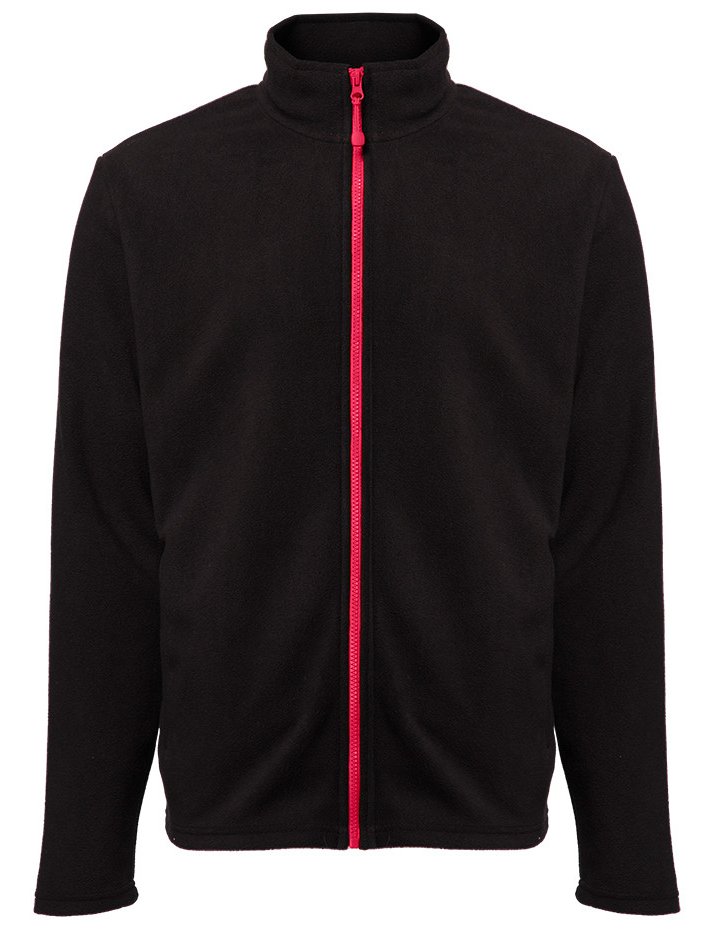 Veste polaire homme zippée 300 g/m²  — coloris Black / Red #Couleur_Black-/-Red