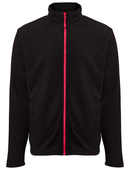 Veste polaire homme zippée 300 g/m²  — coloris Black / Red #Couleur_Black-/-Red