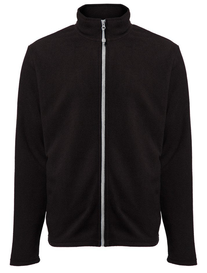 Veste polaire homme zippée 300 g/m²  — coloris Black / Silver #Couleur_Black-/-Silver