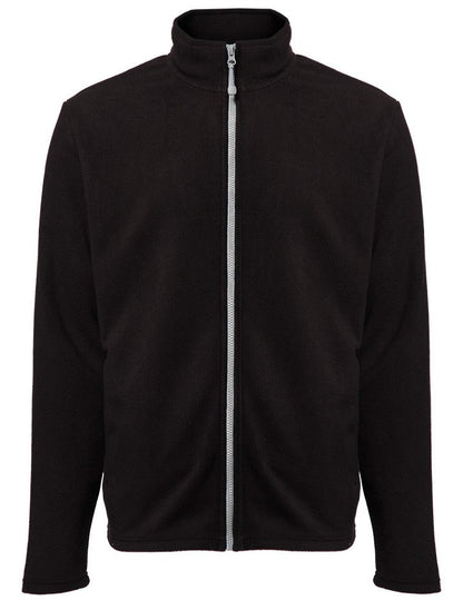 Veste polaire homme zippée 300 g/m²  — coloris Black / Silver #Couleur_Black-/-Silver