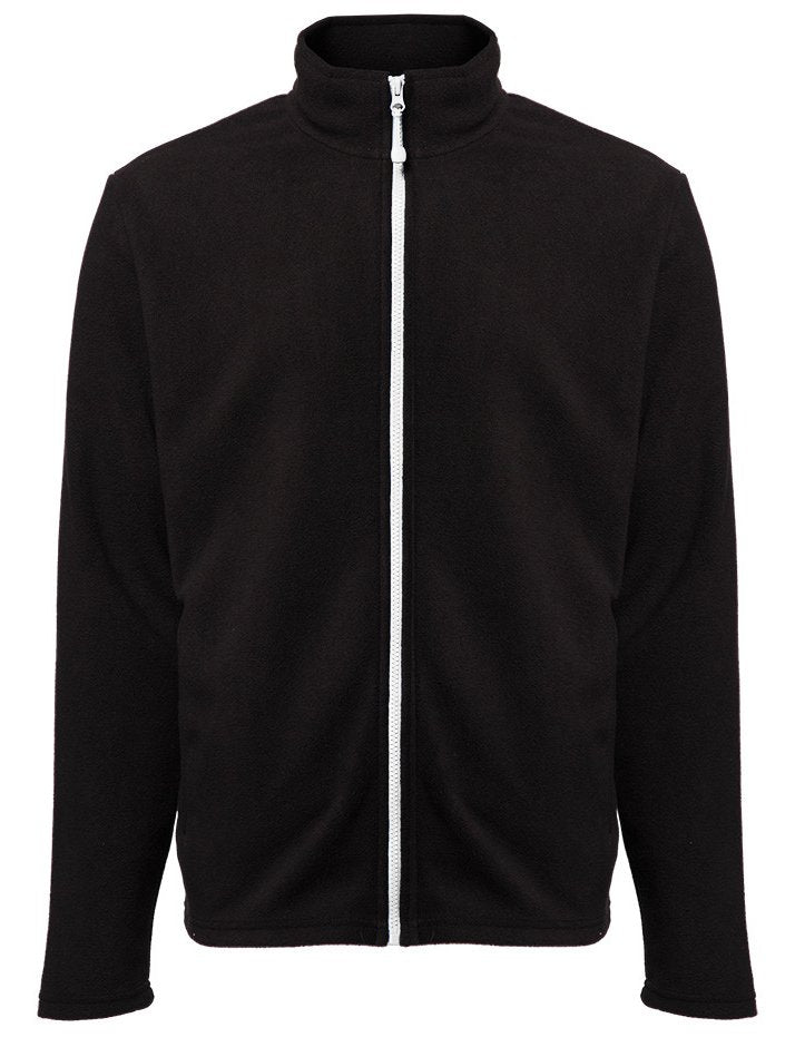 Veste polaire homme zippée 300 g/m²  — coloris Black / White #Couleur_Black-/-White
